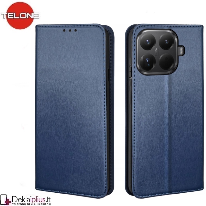 Telone atverčiamas dėklas - mėlynas (Xiaomi 15T Pro) Telone atverčiamas dėklas - mėlynas (Xiaomi 15T Pro)